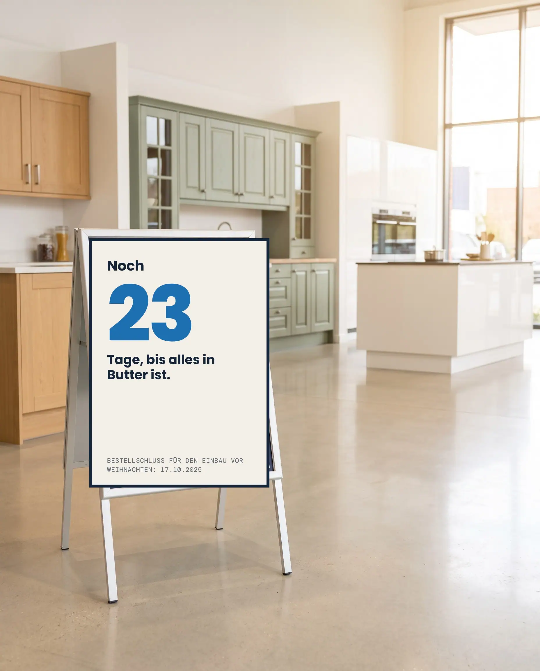 Showroom countdown board