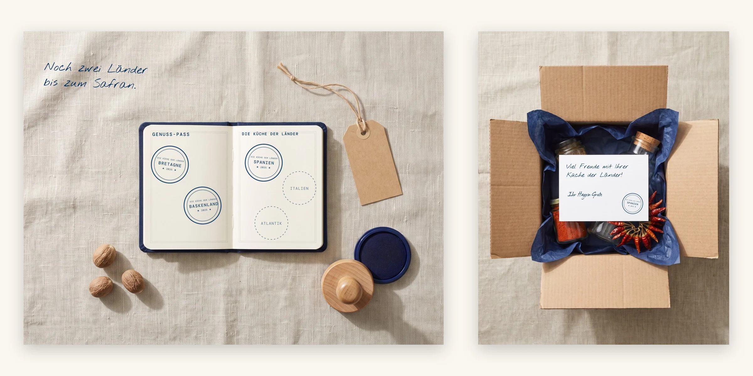 Genuss-Pass and parcel card