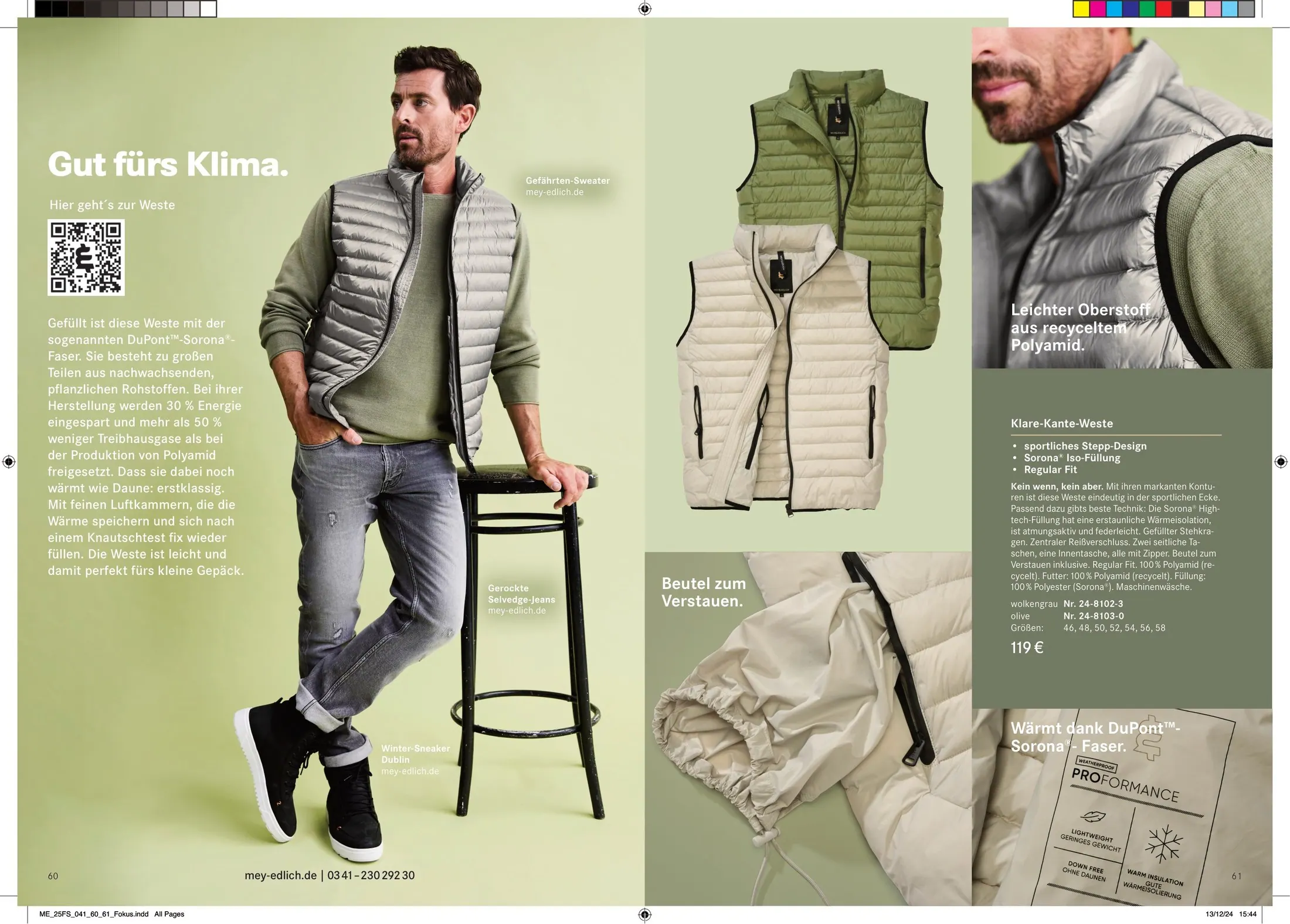 Catalogue layout by Phúc Trần / „Gut fürs Klima.“ Good for the climate. Focus page