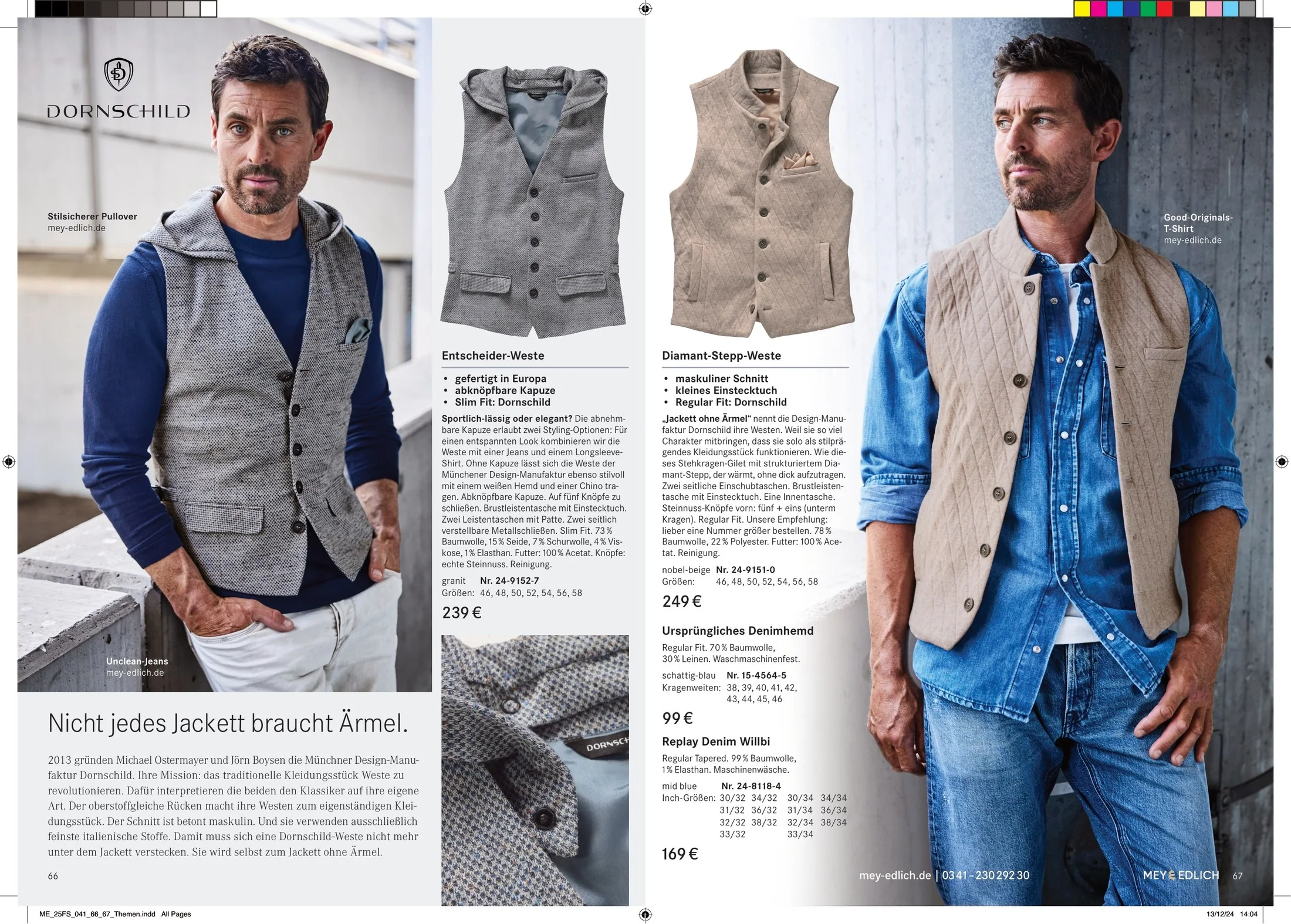 Catalogue layout by Phúc Trần / „Nicht jedes Jackett braucht Ärmel.“ Not every jacket needs sleeves