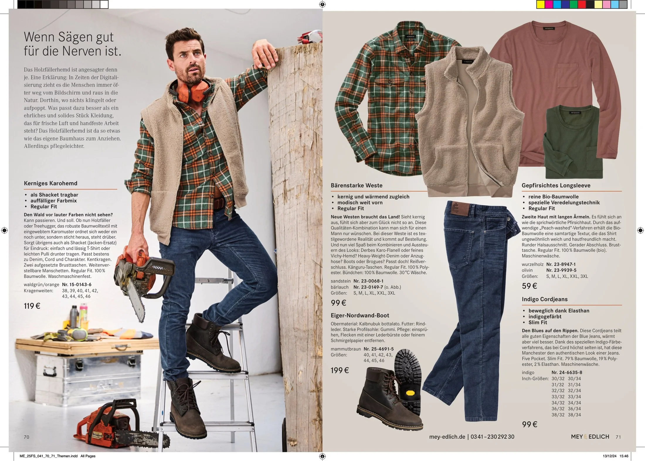 Catalogue layout by Phúc Trần / „Wenn Sägen gut für die Nerven ist.“ When sawing calms the nerves